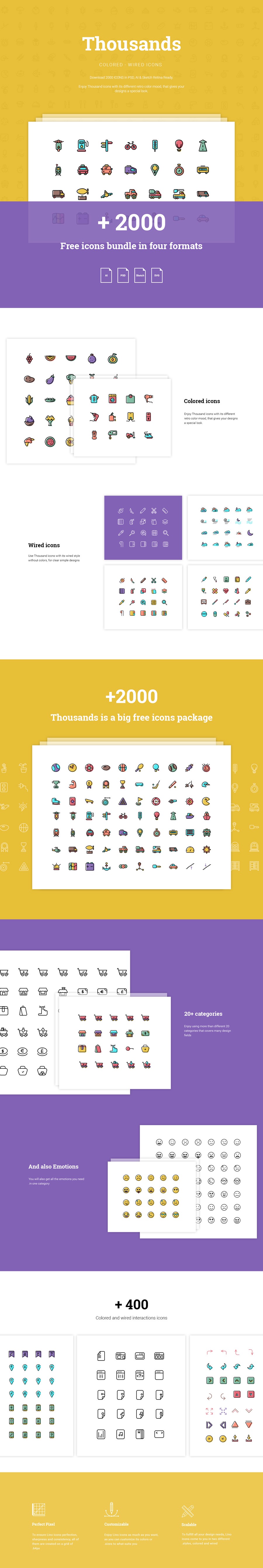 2000+个性的矢量图标套装下载-稀土区