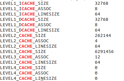 Ubuntu环境下测试Cache大小并校验