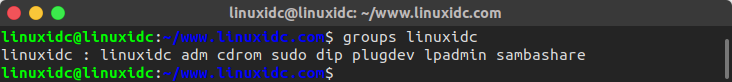 在 Linux 中查看所有的用户组