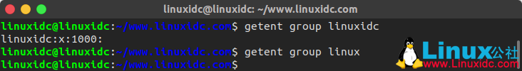 在 Linux 中查看所有的用户组