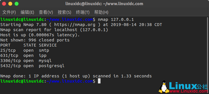 Ubuntu 18.04及其他版本Linux 下 Nmap 网络扫描工具的安装与使用