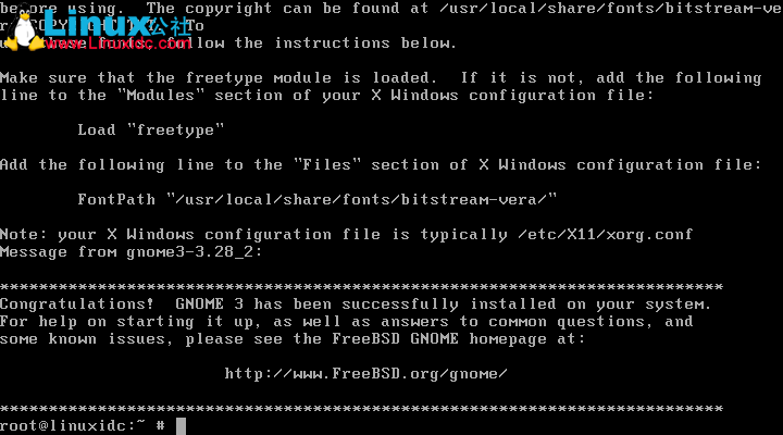 给 FreeBSD 12.1 安装 GNOME3 图形界面