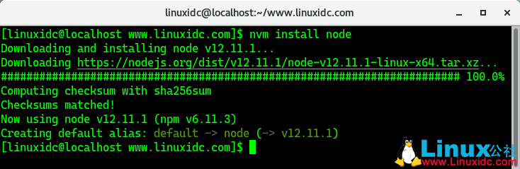 CentOS 7.6下安装 NVM 管理不同版本的 Node.js
