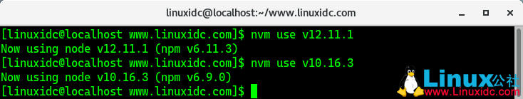CentOS 7.6下安装 NVM 管理不同版本的 Node.js