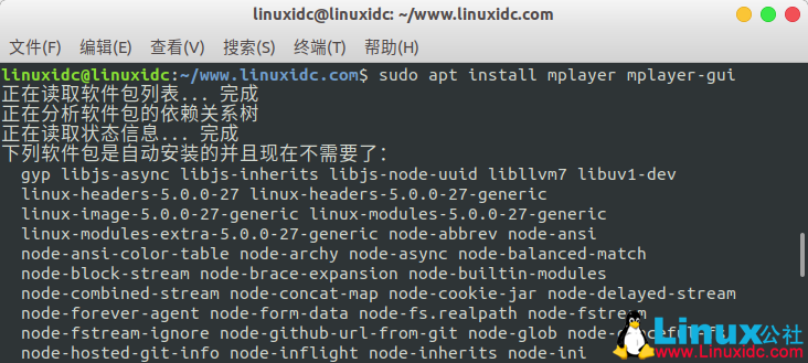 在Linux上安装和使用开源视频播放器MPlayer