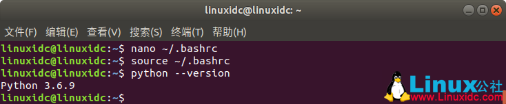 Ubuntu 18.04将Python3设置为Python默认版本