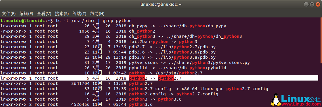 Ubuntu 18.04将Python3设置为Python默认版本