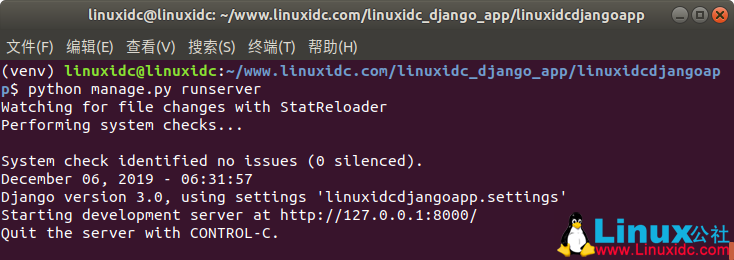 Ubuntu 18.04 LTS 上安装 Django 图文详解