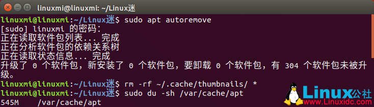 如何快速释放Ubuntu/Linux Mint磁盘空间