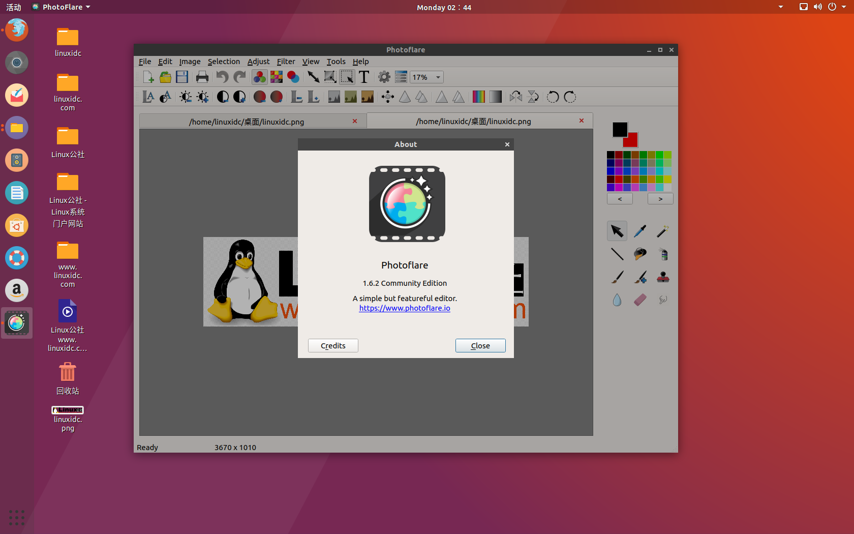 在Ubuntu 18.04、19.10中安装最新的Photoflare图像编辑器