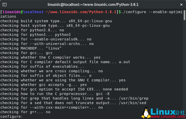 如何在CentOS 8上安装Python 3.8.1