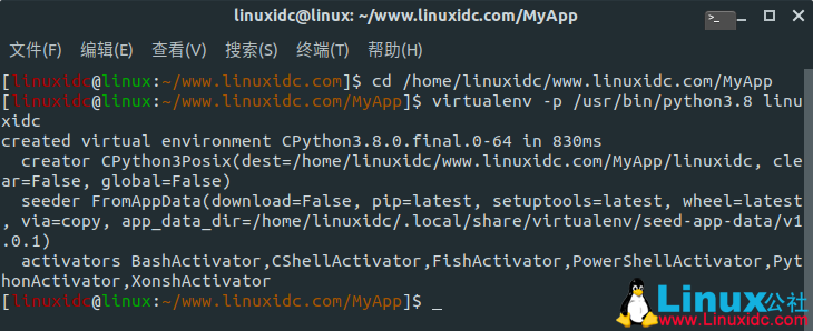 如何在Ubuntu 20.04和18.04上创建Python虚拟环境