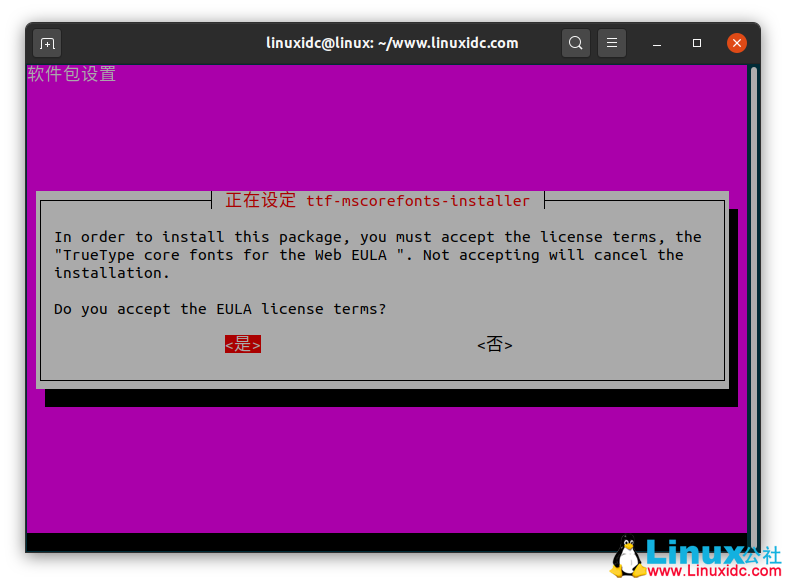 如何在基于Ubuntu的Linux发行版上安装Microsoft TrueType字体